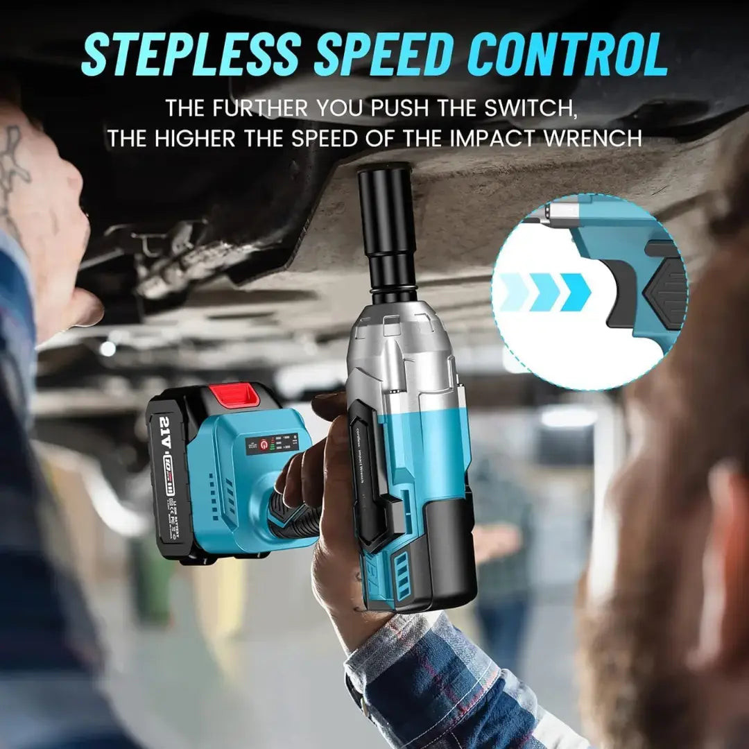 TITANSANDER P2 Pro -  Cordless Electric Impact Wrench 3-in-1 Battery Impact Wrench/Impact Driver + FREE Battery + Charger