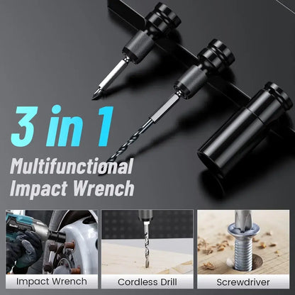 TITANSANDER P2 Pro -  Cordless Electric Impact Wrench 3-in-1 Battery Impact Wrench/Impact Driver + FREE Battery + Charger