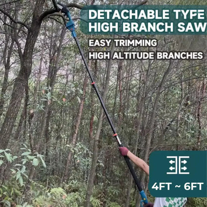 TITANSANDER G2 Pro Cordless 2-in-1 Pole Saw & Mini Chainsaw – 15cm Electric Tree Trimmer with Extension Pole +🎁 FREE BATTERY & CHARGER