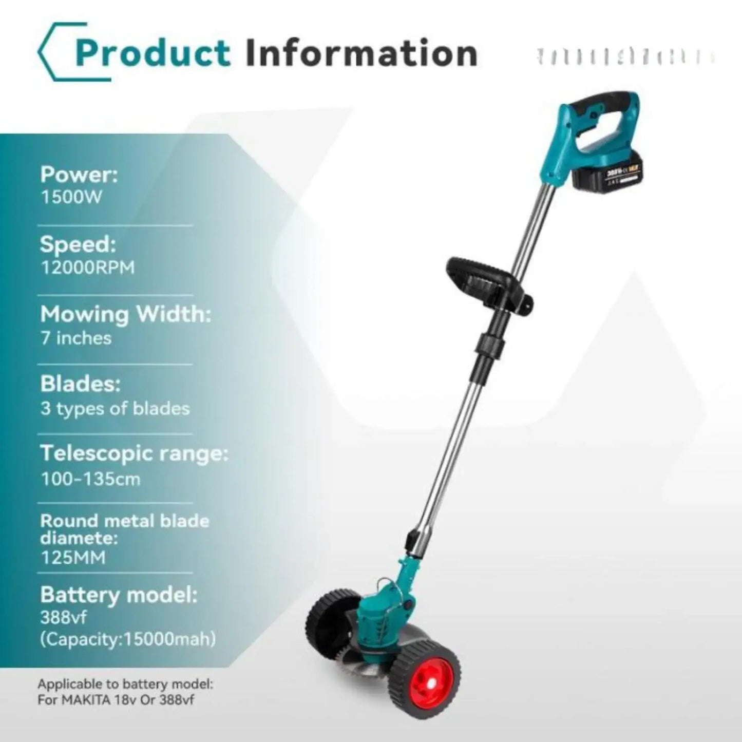 TitanSander S4 Cordless Brush Cutter With 🎁 FREE Battery & Charger