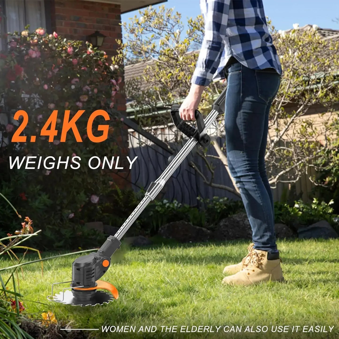 TitanSander S4 Cordless Brush Cutter With 🎁 FREE Battery & Charger