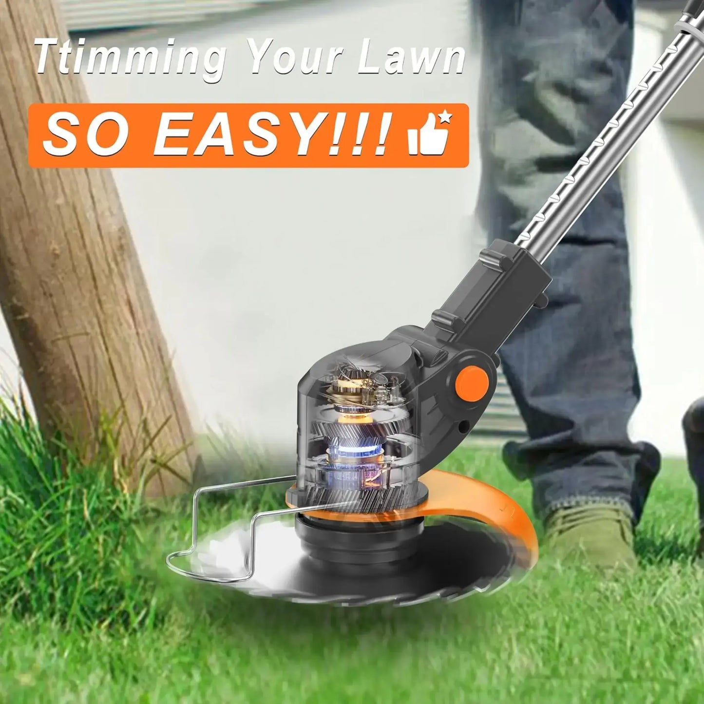 TitanSander S4 Cordless Brush Cutter With 🎁 FREE Battery & Charger