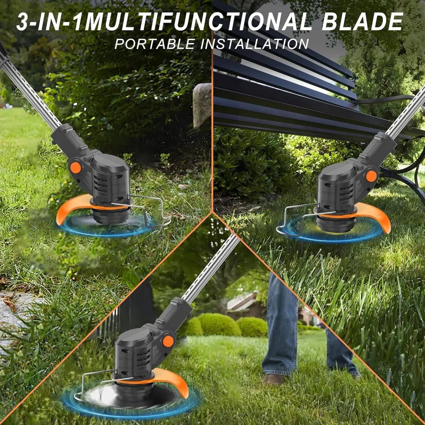 TitanSander S4 Cordless Brush Cutter With 🎁 FREE Battery & Charger