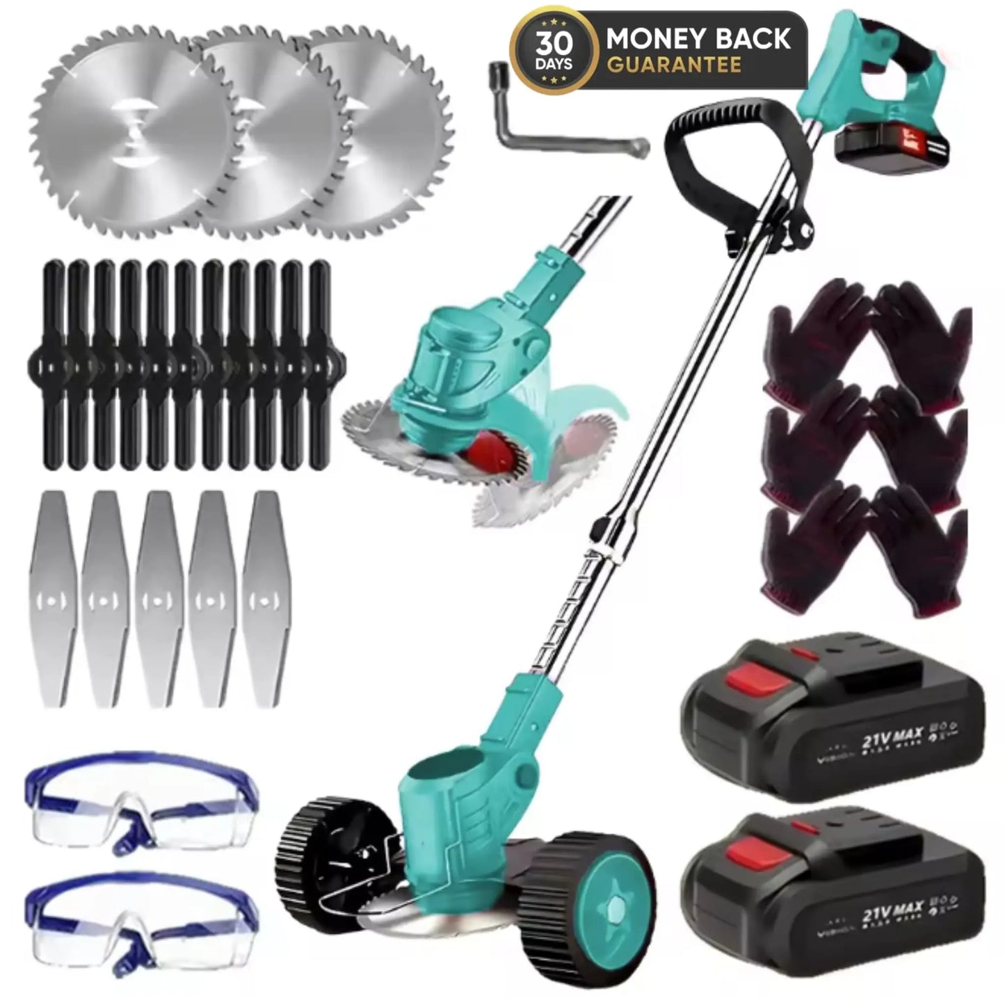 TitanSander S4 Cordless Brush Cutter With 🎁 FREE Battery & Charger