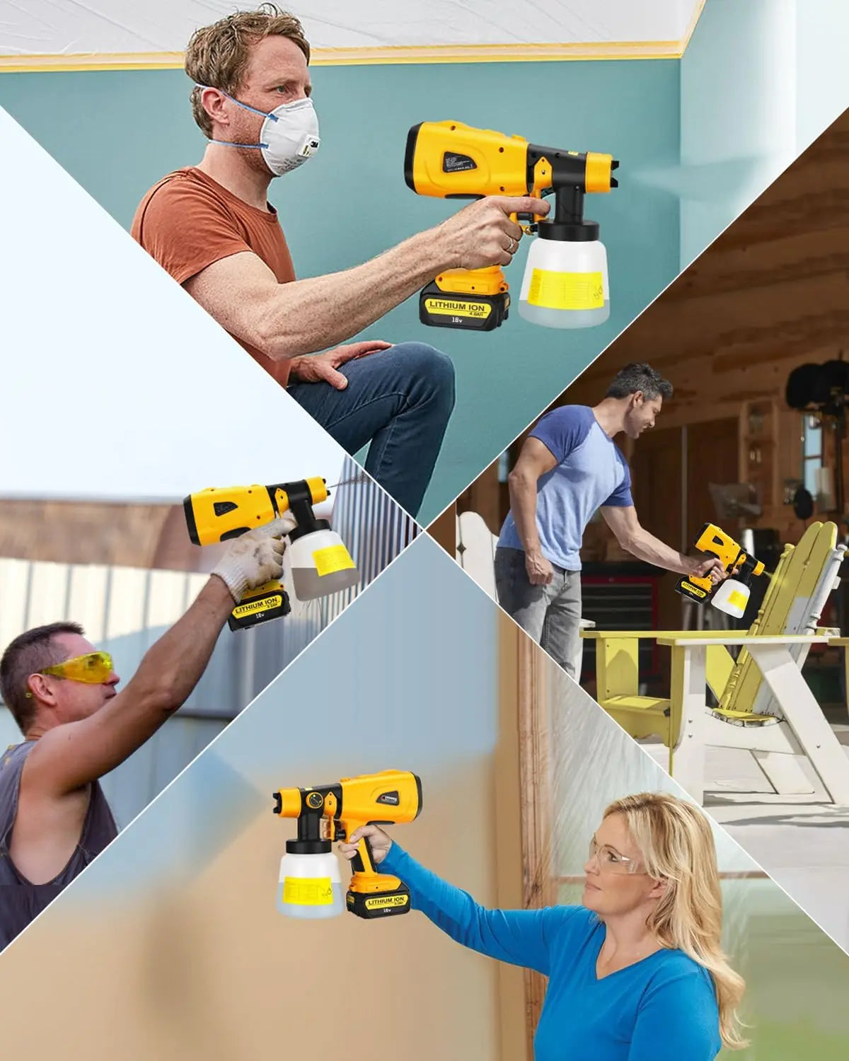 TitanSander PowerSpray R4 Pro – High-Performance Cordless Electric Paint Sprayer + FREE Battery & Charger