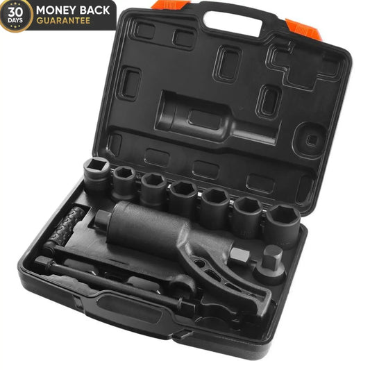 TITANSANDER M5 Torque Multiplier Torque Wrench 25.4mm Ratio 1:58 Force Multiplier with 4 Sockets Alloy Steel Torque Multiplier Box for Removing Wheel Nuts, Garage